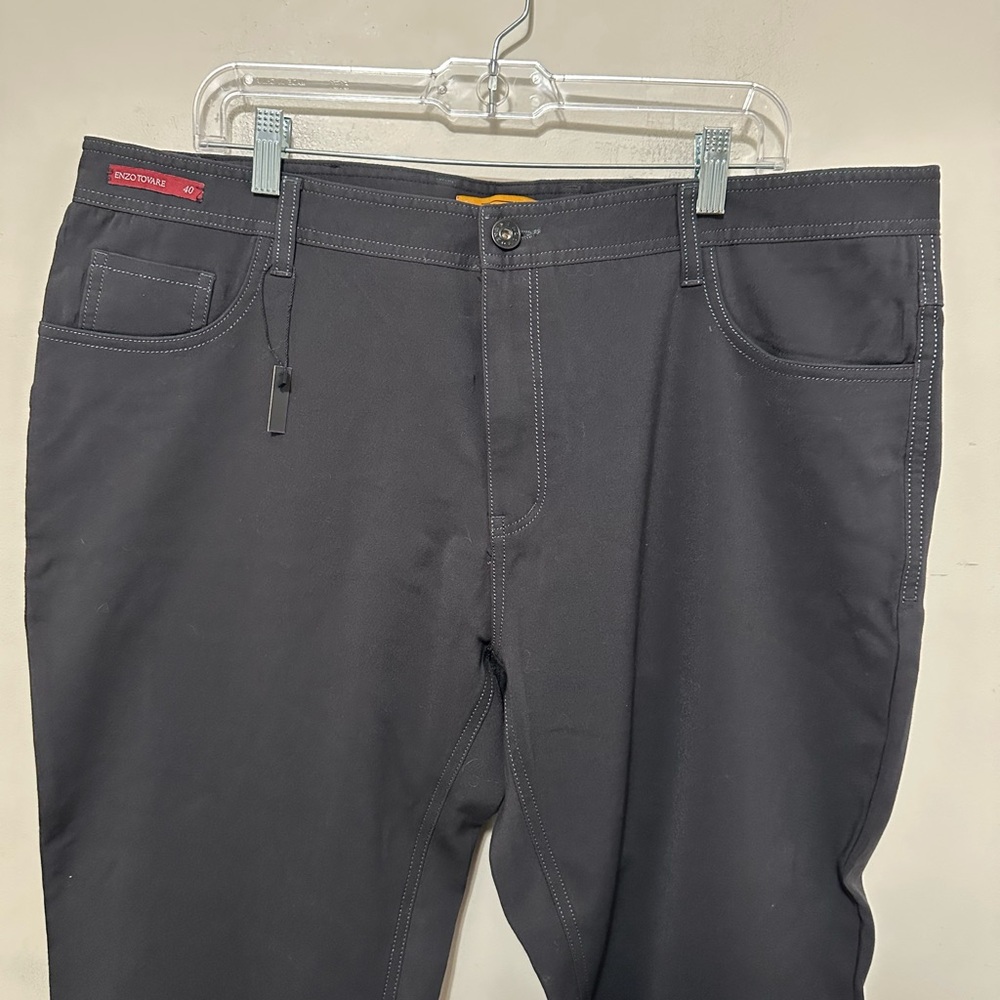 Enzo Tovare Men's Charcoal Jeans Size 40 Albert-3